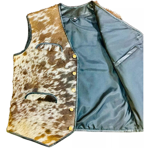 2026 Professional Motorcycle Leather <b>Vest</b> Leather Cowhide Biker <b>Vest</b> Plus Size Sleeveless Leather <b>Vest</b> For Online sale - Product Image 3