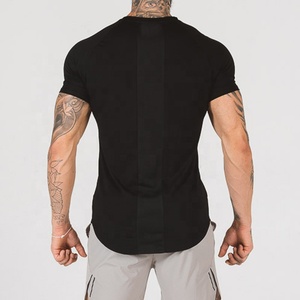 Camiseta Deportiva Personalizada OEM para Hombre, con Dobladillo Curvo, Tejido de Punto Ligero y Transpirable, Cuello Redondo, Impresión de Logotipo - Product Image 3