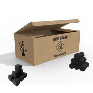 Carbón de Shisha Premium de Baja Ceniza, Hecho con Briquetas de Cáscara de Coco 100% Natural, Marca Privada OEM, Duración de 2-4 Horas de Combustión - Product Image 1