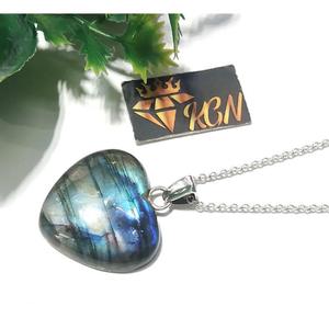 Colgante de Plata de Ley 925 con Gema de Rubí Natural, Diseño Geométrico Bohemio, Joyería Unisex - Product Image 2