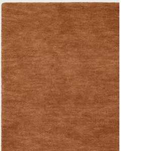 Burnt Orange Area Rug Plush Modern Hand Tufted Woolen Carpet Minimalist Living Room Bedroom Soft Floor Cover Neutral Home Decor - Product Image 6
