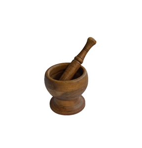 Kitchen Tools <b>Gadgets</b> Elegant Wood Mortar & Pestle Top Quality And Medicine Pill Crusher Mortar & Pestle - Product Image 3