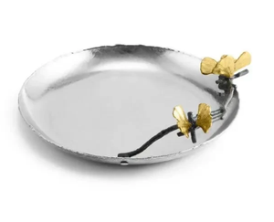 Plateau de service rond en forme de feuille de Ginkgo, plateau décoratif pour table à manger, collations, fruits, décoration de la maison - Product Image 2