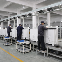 Ligne d'assemblage de lave-linge à double cuve économique, à utilisation simple, pour les petites usines de fabrication d'appareils électroménagers