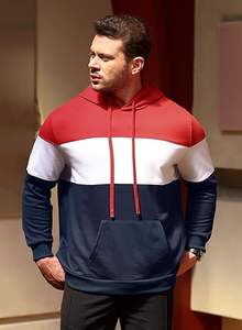 Pulls à capuche pour hommes en polyester et coton molletonné, impression numérique, logo brodé personnalisé, chauds pour l'hiver, avec poches, style décontracté urbain - Product Image 5