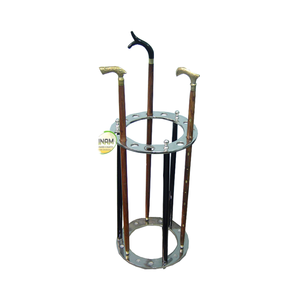 Extreme quality Beautiful and Decorative handmade wooden <b>Walking</b> <b>stick</b> stand made of aluminium and iron - Product Image 3
