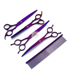 Premium Pet Grooming <b>Scissors</b> Set – Made from High-Quality Stainless Steel, Professional <b>Dog</b> & Cat Hair Cutting Kit with Case - Product Image 5