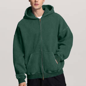 Sudaderas con Cremallera Personalizadas al por Mayor de Alta Demanda, 100% Algodón, Transpirables, Resistentes al Viento e Impermeables, con Impresión Digital, Talla Grande, Unisex para Invierno - Product Image 2