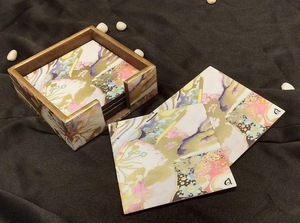 Sous-verres ronds en MDF imprimés en gros, épaisseur 3 mm, écologiques, design classique, personnalisables, accessoires de protection pour table ILAHI's - Product Image 5