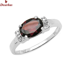 Elegant luxury <b>rings</b> 925 sterling <b>silver</b> natural <b>garnet</b> CZ multi gemstone <b>ring</b> engagement wedding <b>rings</b> - Product Image 4