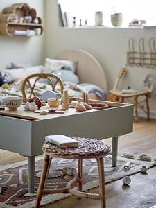 ชั้นวางของเด็กทรงบอลลูนทำจากหญ้าทะเลคุณภาพสูง ตกแต่งผนังด้วยหวายธรรมชาติสำหรับห้องเด็ก น่ารัก เหมาะสำหรับจัดเก็บและโชว์ของในห้องเด็ก - Product Image 5