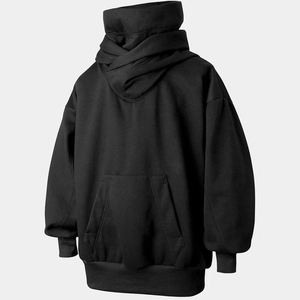 Techwear Hoodie Mens Streetwear High Neck <b>Ninja</b> Hoodie Oversized Black Tactical Pullover Cyberpunk <b>Clothing</b> Hip Hop Sweatshirt - Product Image 2