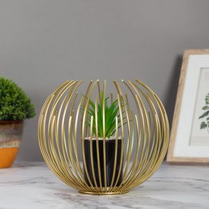 Decoración de Mesa Metálica con Flor Artificial para el Hogar, Sala de Estar, Dormitorio - Product Image 3