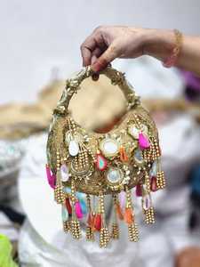 Beaded Tassel Shoulder Bag Hollow Out Bohemian Style Single Handle Women's <b>Handbag</b> <b>Canvas</b> ZIP Closure Shopping - Product Image 5