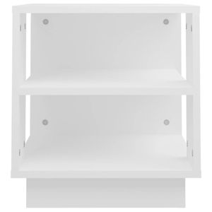 Tavolino da caffè quadrato in legno ingegnerizzato bianco da 15,7 pollici - Product Image 6
