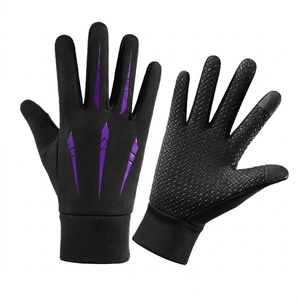 Gants de course d'hiver personnalisés, antidérapants, résistants à l'usure, coupe-vent, thermiques, compatibles avec les écrans tactiles, pour la course à pied - Product Image 2