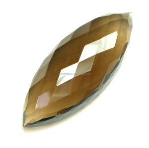 Cuarzo ahumado de alta calidad, MARQUESA, tablero de ajedrez, piedra de cuarzo marrón, joyería fina de alta calidad, piedra preciosa suelta hecha a mano - Product Image 1