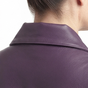 Chaleco de Cuero para Mujer con Cuello Vuelto, Sin Mangas, con Bolsillos, Chaleco de Cuero con Botones para Mujer - Product Image 4