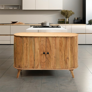 Mueble de Almacenamiento Multiusos Moderno de Madera de Mango, Resistente al Agua y Ecológico, Hecho a Mano, Exportador OEM/ODM, Personalizable - Product Image 1