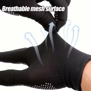 Dotted Gloves Custom Logo Cotton Safety Gloves Anti Slip Working Gloves Factory Supply <b>PVC</b> Coated Dotted Gloves - Product Image 4