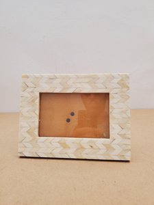 Marco de Fotos Vertical Hecho a Mano con Incrustaciones de Hueso de Camello y Diseño Vintage de Pelo de Camello, Decoración Rústica para Mesa, Regalo - Product Image 3
