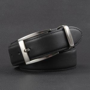Men's Premium Quality Classic Casual Cow Hide Genuine Leather <b>Square</b> Alloy Buckle <b>Adjustable</b> Length Eco-Friendly Heavy Duty Belt - Product Image 2