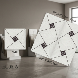 Qualité d'exportation 12x12 30x30 Vistaar Marque Moderne Fleur Design Céramique 300x300mm Carreaux de sol en porcelaine émaillée mate numérique - Product Image 6