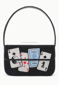 Sacs à main de soirée légers pour femmes indiennes, style bohème, faits à la main, avec perles, sacs de messager, sacs de shopping, sacs de fête - Vente en gros - Product Image 3