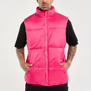 <b>Men's</b> Sleeveless Color Blocking Gilet <b>Winter</b> Detachable Padded Cotton Down Puffer Vest <b>Jacket</b> for <b>Men</b> - Product Image 1