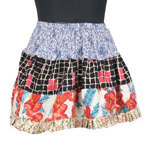 Gypsy Indian Patchwork Mini <b>Rara</b> Hippy Boho Festival <b>Skirt</b> Boho Stylish MS001 Patch Cotton Mini Sexy <b>Skirt</b> for Summer Wear - Product Image 1