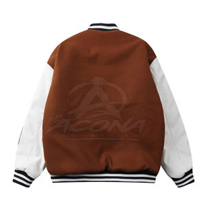 Chaqueta Letterman de Invierno para Hombre, Estilo Urbano, Tejido Suave y Transpirable, Diseño Casual, Perfecta para Uso Diario - Product Image 2