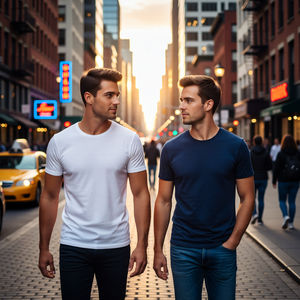 Camiseta Casual Premium para Hombre, 210 g/m², Jersey de Verano, Cuello Redondo, Impresión Digital, Alta Calidad, Ecológica, Secado Rápido, Transpirable, Manga Corta - Product Image 1