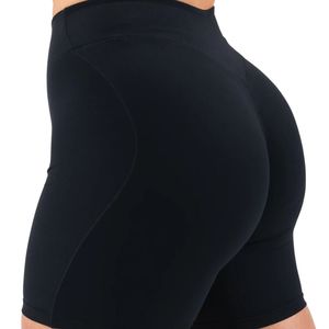 Shorts de cycliste noirs pour femme, taille mi-haute, respirants, extensibles, à compression, pour l'entraînement, la gym, la course, le fitness, vêtements de sport performants - Product Image 4