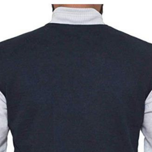 Chaqueta Letterman de Lona y Lana Vintage para Hombre, Nueva Colección al por Mayor, Impermeable, Resistente al Viento, con Bordado Personalizado y Parches Frontales Rojos - Product Image 6