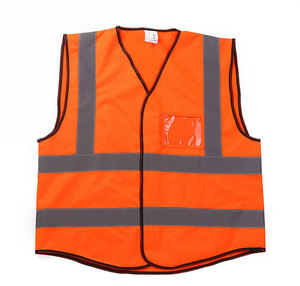 Chaleco de Seguridad Reflectante de Alta Visibilidad al por Mayor, 100% Poliéster, para Trabajo, Señalización de Tráfico, Construcción y Carreteras - Product Image 6