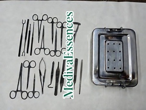 ชุดเครื่องมือผ่าตัดเปลือกตาสำหรับศัลยกรรมกระดูกและข้อ ได้รับการรับรองมาตรฐาน ISO13485 เคลือบสีดำทั้งชุด - Product Image 3