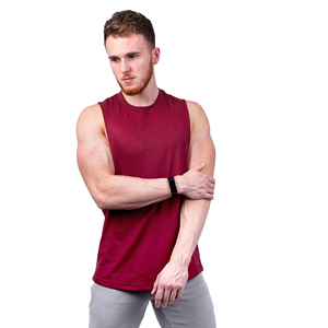 Camiseta sin Mangas de Verano para Hombre, Estilo Deportivo, Secado Rápido, 100% Algodón, Cuello Redondo, Diseño Estampado, Color Sólido, Transpirable - Product Image 1