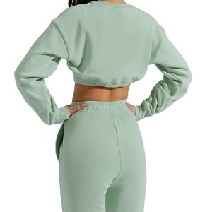 เสื้อครอปฮู้ดดี้ถักไหมพรมทุกสี ไซส์พลัส ดีไซน์โดดเด่นไม่ซ้ำใคร ราคาโรงงาน แฟชั่นทันสมัย พร้อมโลโก้ด้านหน้า - Product Image 4