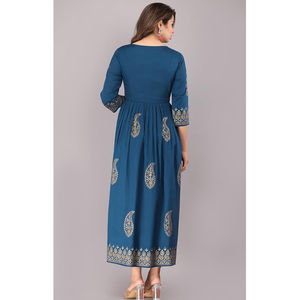 Vestido de Mujer a Medida con Estampado Floral, Diseño Nuevo, Largo hasta la Pantorrilla, Manga Corta, Corte Ajustado y Evase, Elegante, Informal - Product Image 5