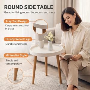 Table basse en bois de style nordique moderne, durable et écologique, idéale pour salon, salle à manger, canapé et appartement – Vente en gros sur mesure - Product Image 5