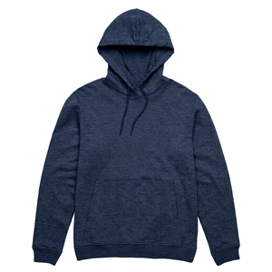 Sudadera con Capucha Negra para Hombre, de Manga Larga, Forro Polar, Informal, Cálida, Cómoda, con Cordón Ajustable y Bolsillo Tipo Canguro, Estilo Urbano - Product Image 3