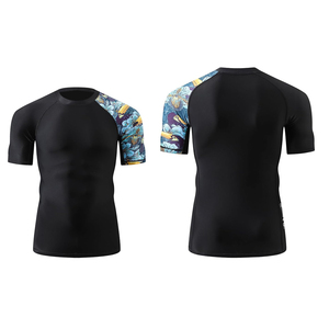 T-shirt de sport à manches courtes pour homme, léger, respirant, à séchage rapide, pour la course à pied, grande taille, base d'été - Product Image 6