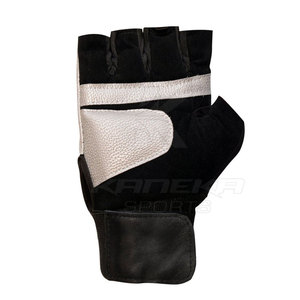 Light Weight Best Selling Pakistan Made Leather Half Finger Non-Slip Cycling Gloves with <b>Hook</b> and Loop Closure - Product Image 4