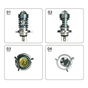 Bombilla LED para Faro Delantero de Motocicleta LiuHJG Mini Blanca Plateada, H4 12V-80V, Aluminio, Bombilla LED para Faro Delantero de <span class=keywords><strong>Moto</strong></span> - Product Image 6