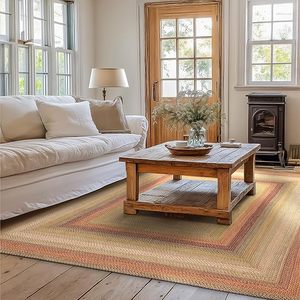 Alfombra de Yute Hecha a Mano Personalizada, Alfombra de Yute Natural Trenzada, Alfombra para Sala de Estar, Alfombra para Mesa de Centro - Product Image 1