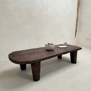 <b>Rustic</b> Dark Wood <b>Coffee</b> <b>Table</b> Handmade Solid Timber Center <b>Table</b> Living Room Furniture - Product Image 4