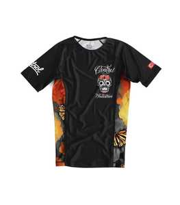 Camiseta de compresión unisex personalizada de manga corta con logo de surf para MMA/BJJ, diseño sublimado de Jiu-Jitsu, ligera y de secado rápido. - Product Image 3