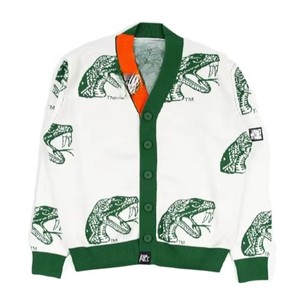 Florida A&M University FAMU New Look Double Breasted V-neck <b>Thick</b> Knitted <b>Cardigan</b> High Quality Embroidery Quick Dry Unisex 500g - Product Image 1
