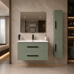 Mueble de Baño Vera con Espejo, Gabinete Resistente al Agua, Diseño Moderno, Acabado Duradero, Solución Completa para Apartamento, con Iluminación - Product Image 5
