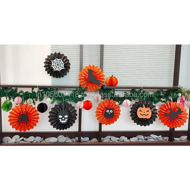 Bulk Supply Paper Decorations for Party for Halloween Available at Low Price from Indian Exporter and Manufacturer